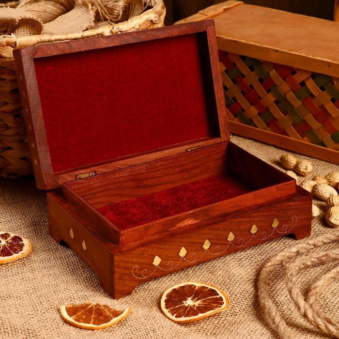 Шкатулка  Шкатулка "Клеменс" дерево 20х12х6 см