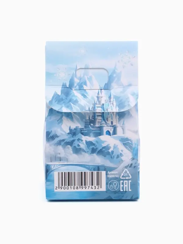 Бомбочка для ванны 40г в коробке, детская, Зимняя принцесса