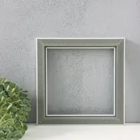 Рама для картин (зеркал, фото), пластик, 20&times;20 см, Estelle Classic, белый с золотом
