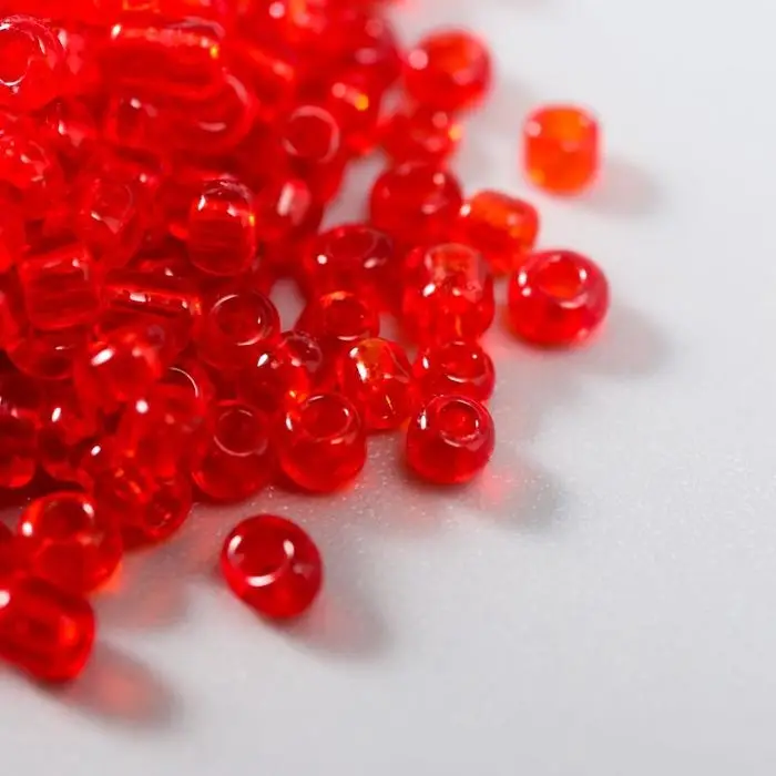 Бисер круглый размер 12/0  Бисер круглый размер 12/0 "Морковь" 20 гр