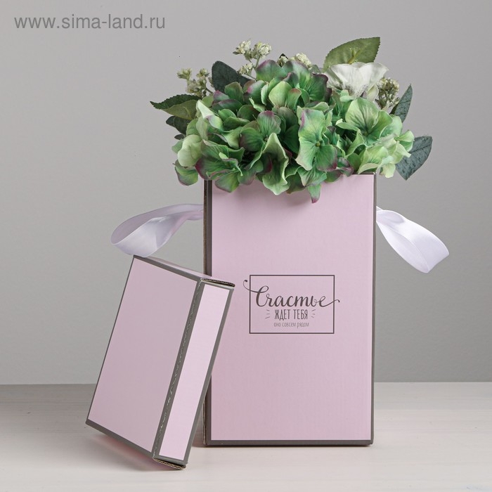 Коробка подарочная складная «Счастье ждёт тебя», 14 х 23 см Коробка подарочная складная «Счастье ждёт тебя», 14 х 23 см