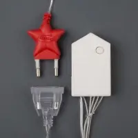 Гирлянда &laquo;Бахрома&raquo; 2.4&times;0.7 м с насадками &laquo;Шарики&raquo;, IP20, прозрачная нить, 108 LED, свечение белое, 8 режимов, 220 В