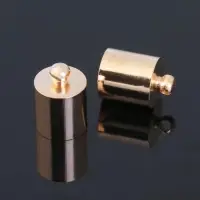 Концевик-шапочка, СМ-165,(набор 5 шт.), 1.2&times;0.8 см, d (внутренний)=0.7 см, цвет золото