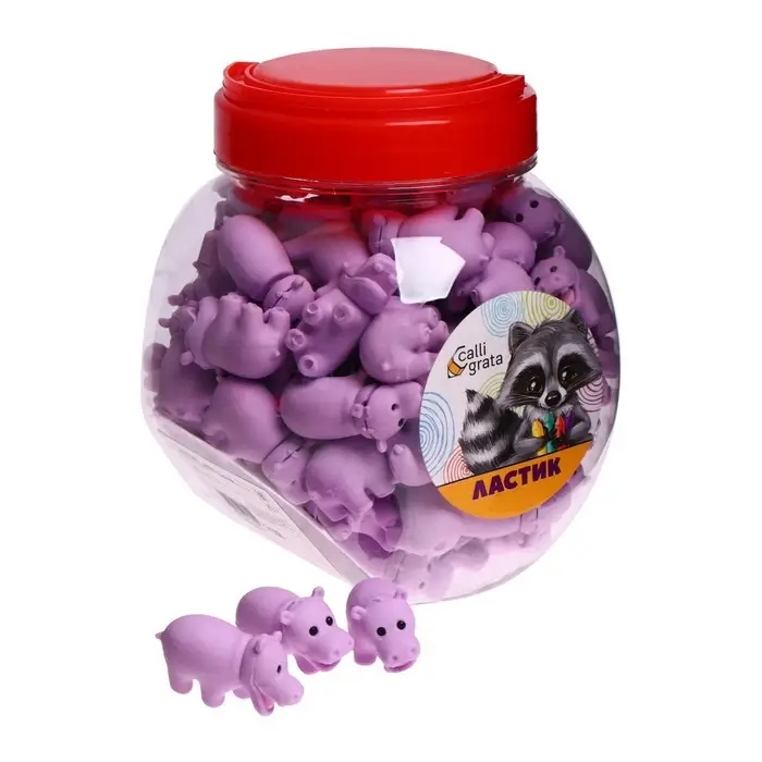 Ластик фигурный "Бегемотик"