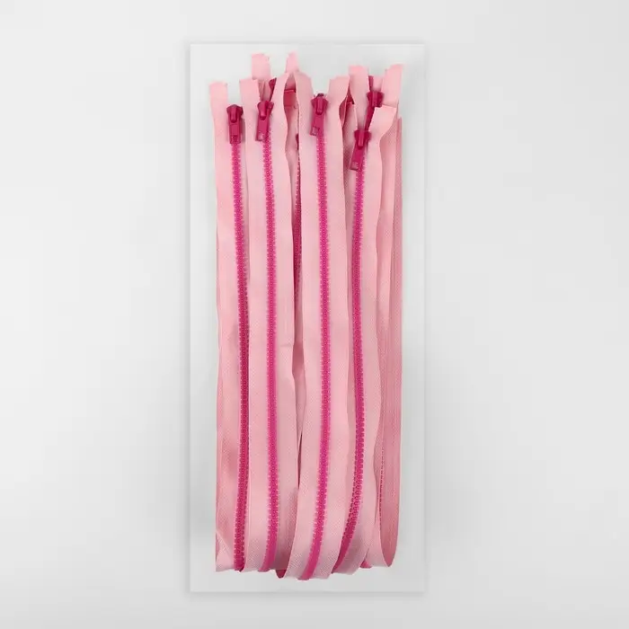 Молния «Трактор», №5, разъёмная, замок автомат, 70 см, розовая Молния «Трактор», №5, разъёмная, замок автомат, 70 см, розовая