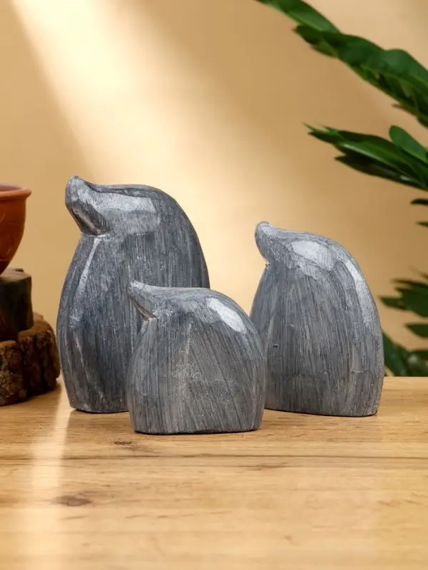 Набор сувенирный  Набор сувенирный "Привидения" дерево H 12, 9, 7 см, цв. серый