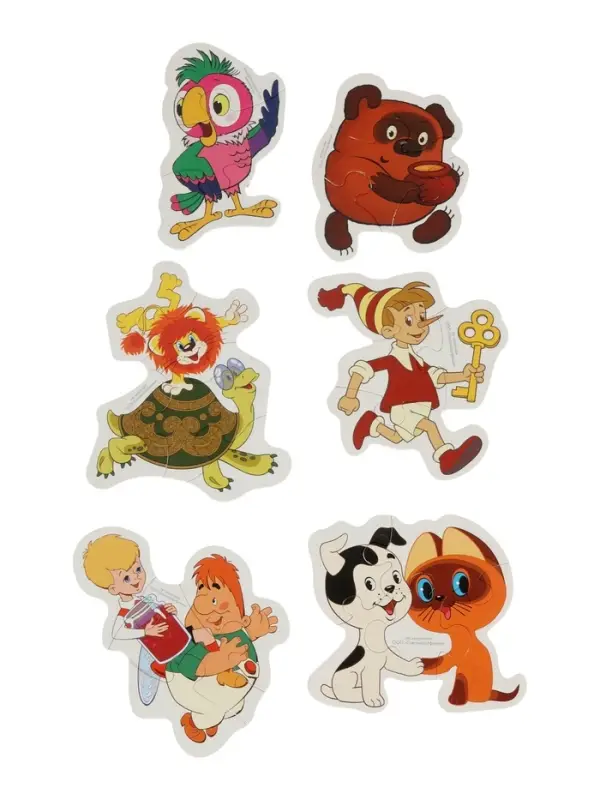 Макси-пазлы 6 эл. «Любимые герои. Союзмультфильм» Макси-пазлы 6 эл. «Любимые герои. Союзмультфильм»