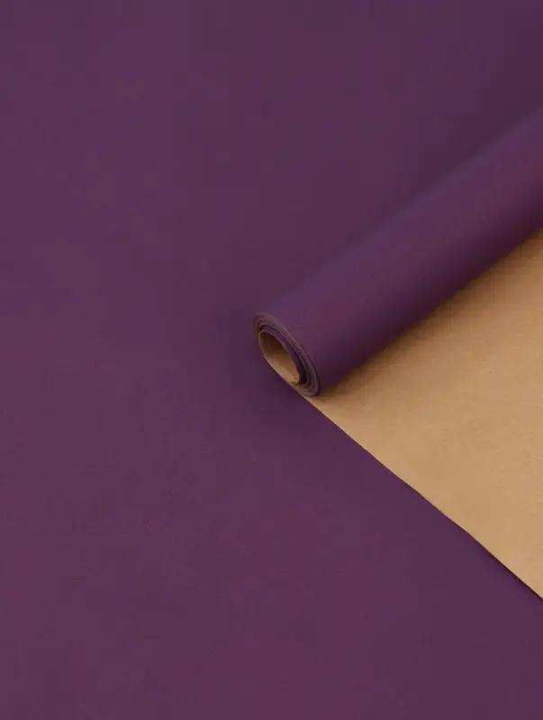Бумага упаковочная крафт &laquo;Фиолетовый&raquo;, 0.68&times;10&plusmn;5% м, 70 г