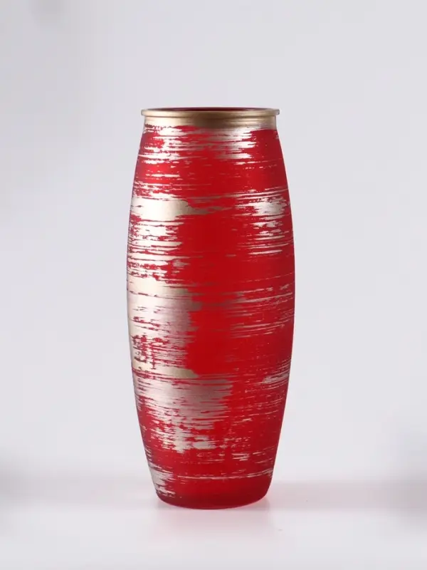 Ваза &laquo;Эстетика&raquo;, рубин, h=25 см, стекло, красная