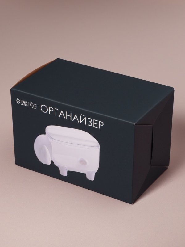 Органайзер д/ват палочек 1секц с крышк БАРАШЕК 12*7,5*8,5см прозрач/черн к/кор QF Органайзер д/ват палочек 1секц с крышк БАРАШЕК 12*7,5*8,5см прозрач/черн к/кор QF