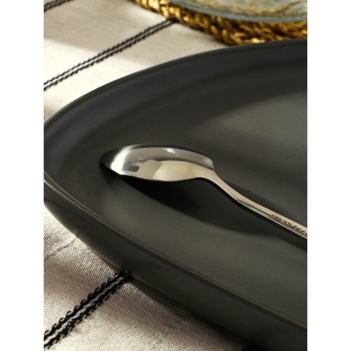 Ложка чайная из нержавеющей стали Magistro «Блинк», длина 14,5 см, цвет серебряный Ложка чайная из нержавеющей стали Magistro «Блинк», длина 14,5 см, цвет серебряный