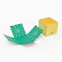 Бум-коробка подарочная с бабочками &laquo;Тебе подарочек&raquo;, 12&times;12&times;12 см