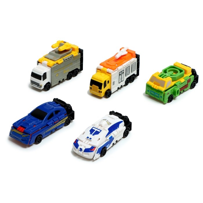 Робот «Воин», трансформируется, собирается из 5 машинок