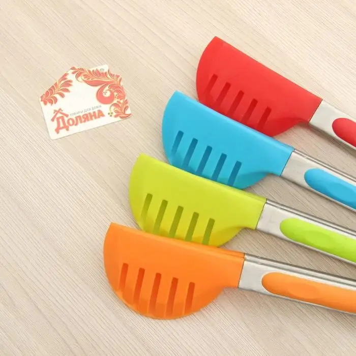 Щипцы для салата Доляна «Палитра», 24 см, цвет МИКС Щипцы для салата Доляна «Палитра», 24 см, цвет МИКС