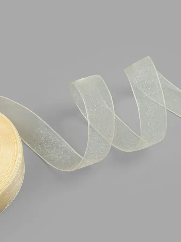 Лента капроновая, 20 мм, 20&plusmn;1 м, цвет слоновая кость №08