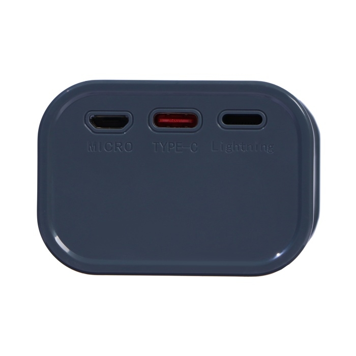 Внешний аккумулятор CRR-28, 10000 мАч, 2USB, 3А, дисплей, быстрая зарядка, серый