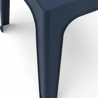 Стол садовый Decorona DeForma, 59.5&times;59.5&times;49.5 см, пластиковый, цвет графитовый шторм