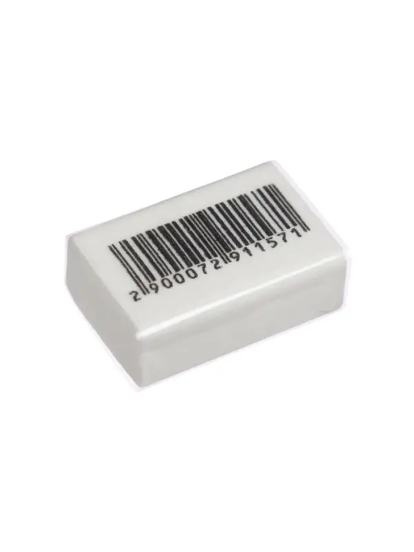 Набор ластиков 4 штуки, прямоугольные, белые, в пленке