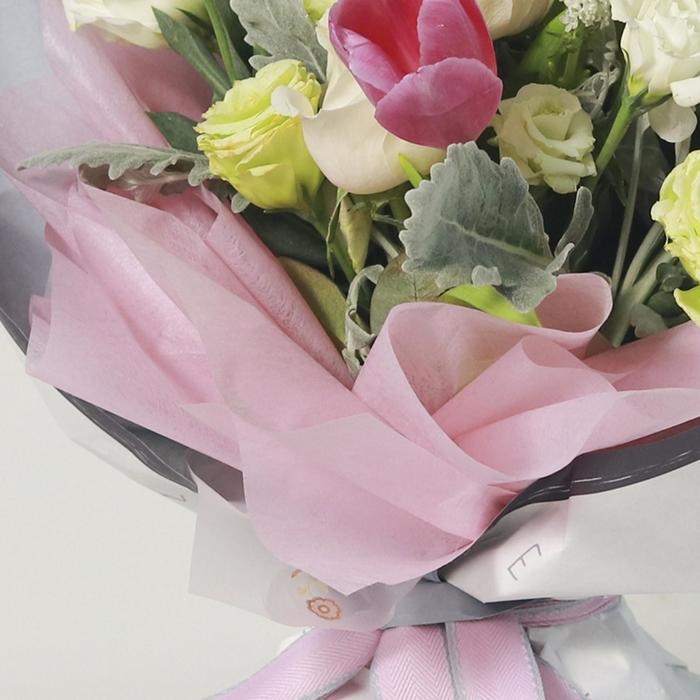 Фетр однотонный, светло-розовый, 50 см x 15 м Фетр однотонный, светло-розовый, 50 см x 15 м