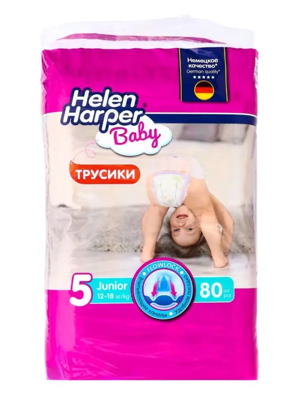 Трусики-подгузники Helen Harper Baby junior (12-18 кг), 80 шт.