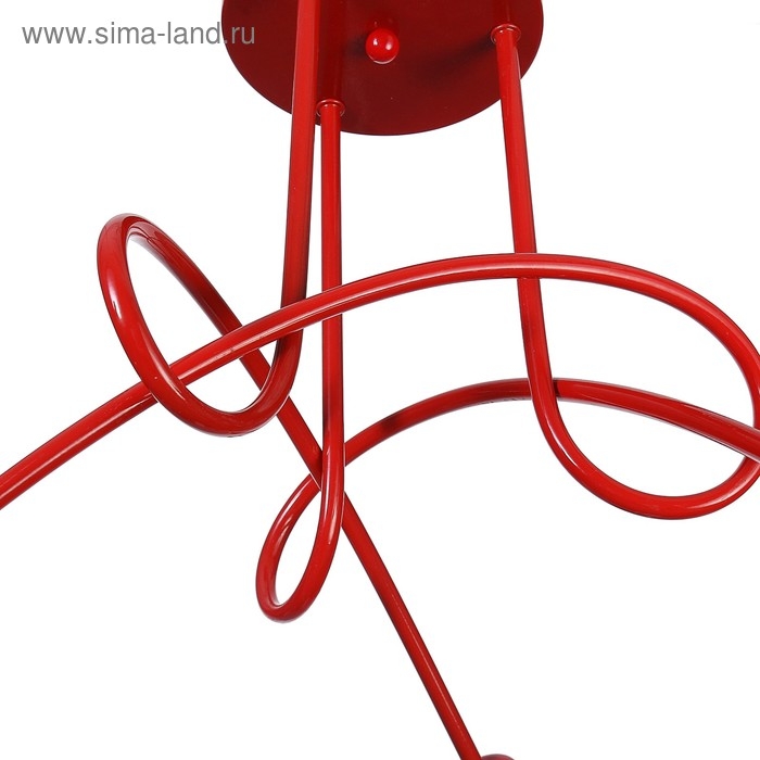 Светильник Светильник "Узел" красный 3x40W E27 85x85x40 см