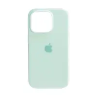 Чехол для iPhone 16 Pro Silicone Case 100% ORG Aquamarine (MagSafe + анимация NFC) c LOGO