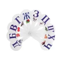 Набор веер-касс, гласные, согласные, цифры от 1 до 20, Calligrata, гибкие, 3 штуки, пакет с европодвесом, МИКС