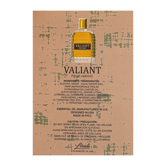 Туалетная вода мужская VALIANT (по мотивам Valentino Uomo), 100 мл Туалетная вода мужская VALIANT (по мотивам Valentino Uomo), 100 мл