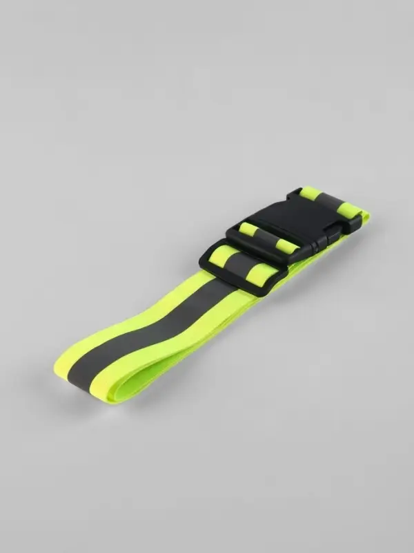 Пояс светоотражающий, эластичный, с фастексом, 57 - 101 см &times; 4.5 см, зелёный