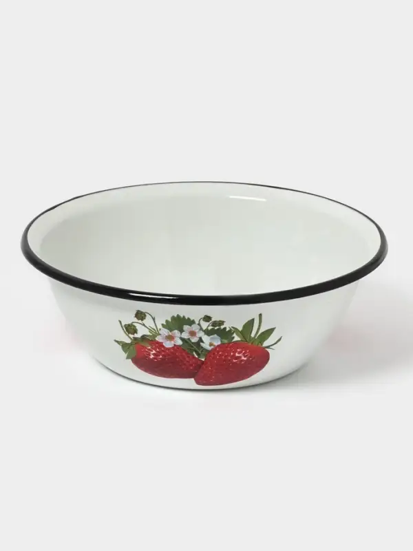 Миска эмалированная, 800 мл, белая