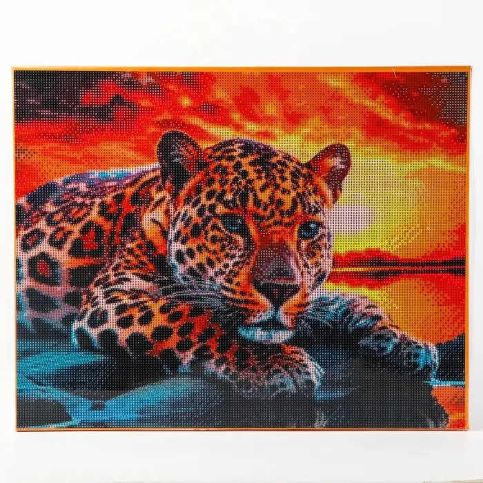 Алмазная вышивка полное заполнение &laquo;Гепард&raquo;, на раме, 40&times;50 см