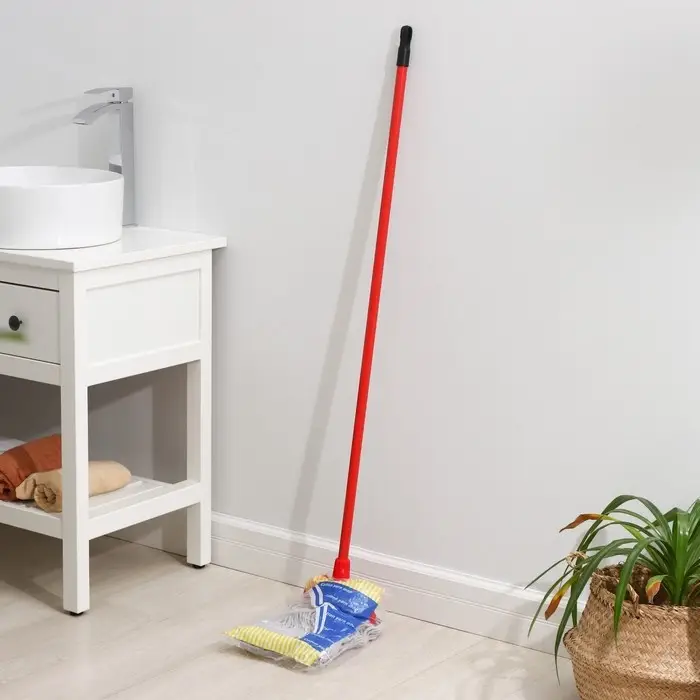 Швабра для мытья пола Доляна, насадка х/б 20 см, 260 г, металлическая ручка 127 см, МИКС Швабра для мытья пола Доляна, насадка х/б 20 см, 260 г, металлическая ручка 127 см, МИКС