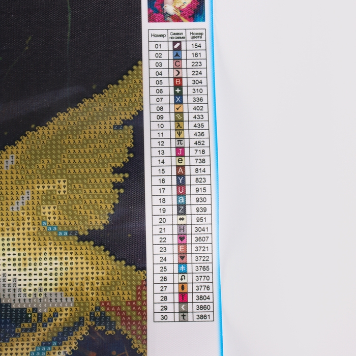 Алмазная мозаика с частичным заполнением на холсте «Птицы», 30 х 40 см