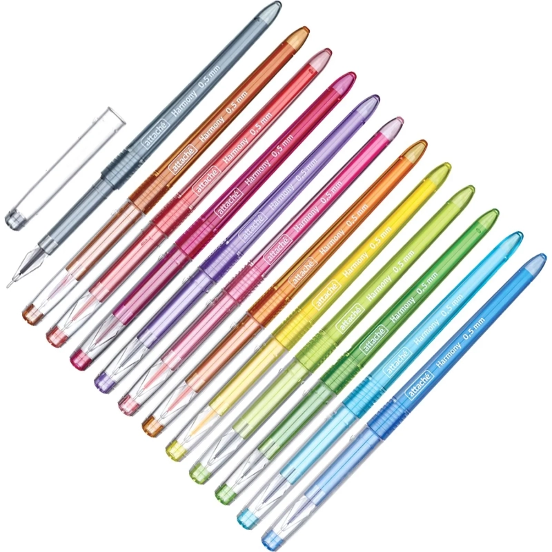 Набор гелевых ручек Attache Harmony,набор 12 цветов