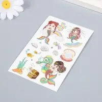 Переводные тату на тело цветные «Русалочка. Радуга», 12×7.5 см