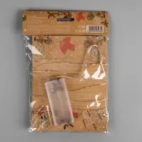 Гирлянда &laquo;Нить&raquo; 2 м, роса с насадками &laquo;Прищепки-оленёнок&raquo;, IP20, серебристая нить, 20 LED, от батареек АА&times;2, свечение тёплое белое