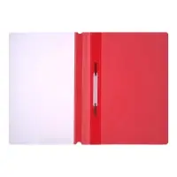 Папка-скоросшиватель Calligrata, А4, 120 мкм, розовая, прозрачный верх