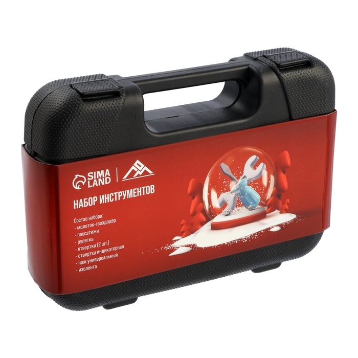 Набор инструментов в кейсе ЛОМ, в подарочной упаковке, 8 предметов Набор инструментов в кейсе ЛОМ, в подарочной упаковке, 8 предметов