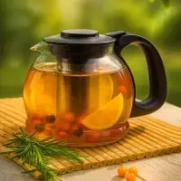 VETTA Чайник заварочный 1500мл, ситечко из нержавеющей стали, стекло, полипропилен