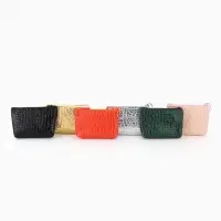 Кошелёк-монетница на молнии, 11.5&times;3&times;9 см, с текстурой, МИКС