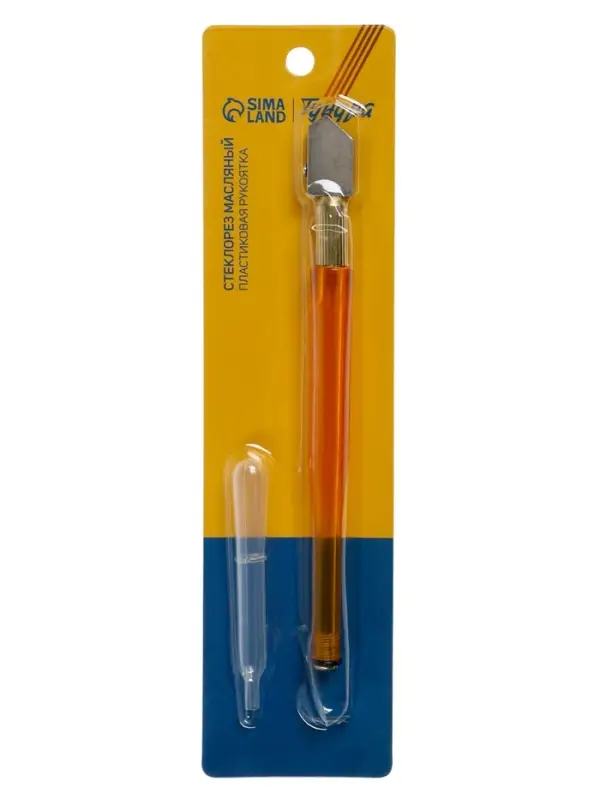 Стеклорез ТУНДРА, масляный, пластиковая рукоятка