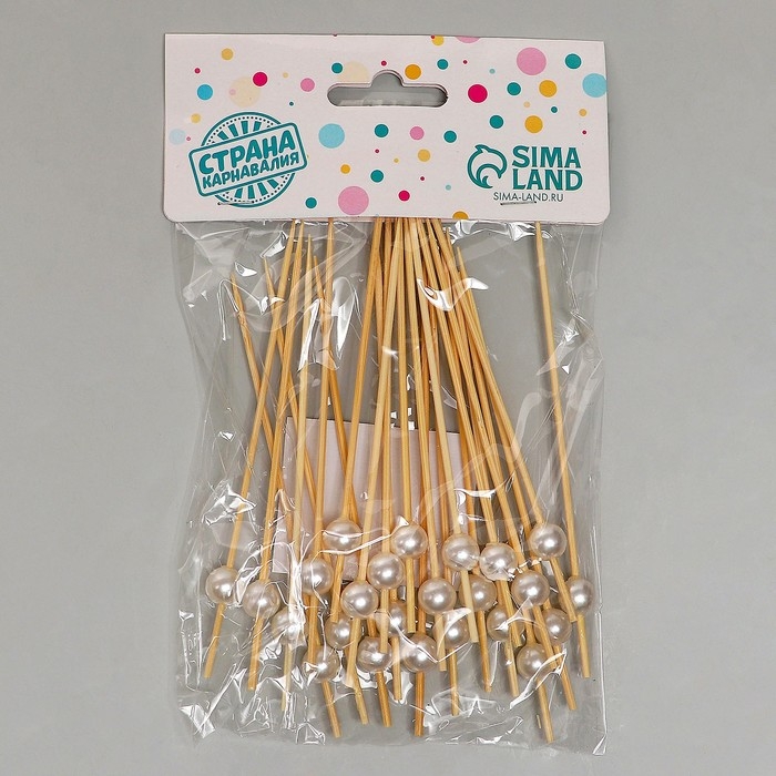 Шпажка для канапе «Жемчужина», набор 24 шт. Шпажка для канапе «Жемчужина», набор 24 шт.