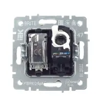 BRITE Розетка двойная TV+RJ45 кат.5E РТВ/РК12-БрА алюминий