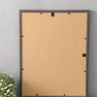 Фоторамка для фото 30х40 см "Oframe", пластик, бук с золотом, (пластиковый экран)