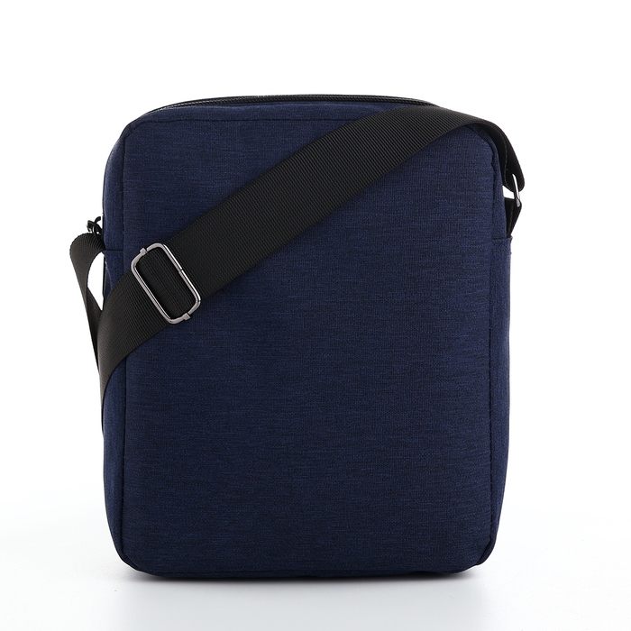 Сумка мужская на молниях, наружный карман, цвет синий Сумка мужская на молниях, наружный карман, цвет синий