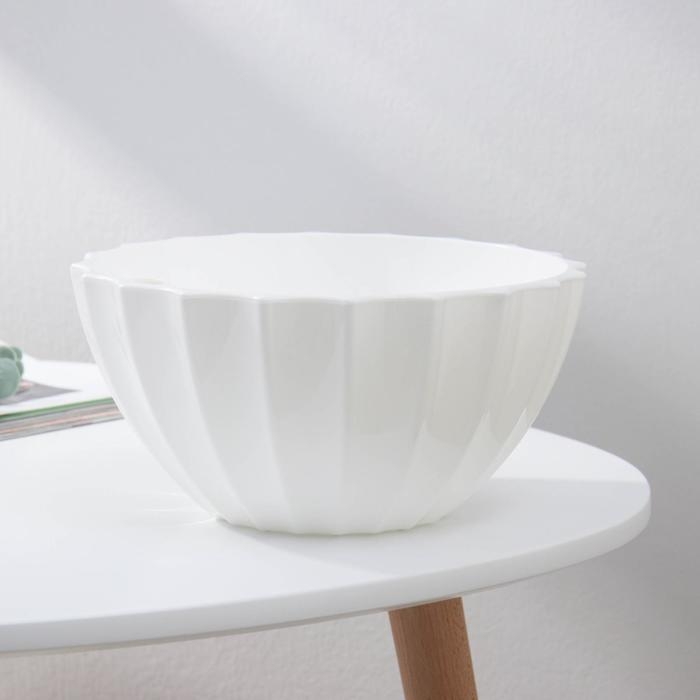 Кашпо для цветов с автополивом «Ракушка», 2,4 л, цвет белый Кашпо для цветов с автополивом «Ракушка», 2,4 л, цвет белый