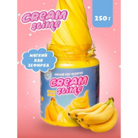 Игрушка ТМ «Slime»Cream-Slime с ароматом банана, 250 г