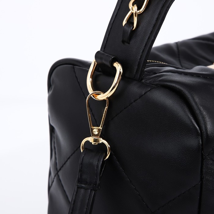 Сумка-багет на молнии, цвет чёрный Сумка-багет на молнии, цвет чёрный