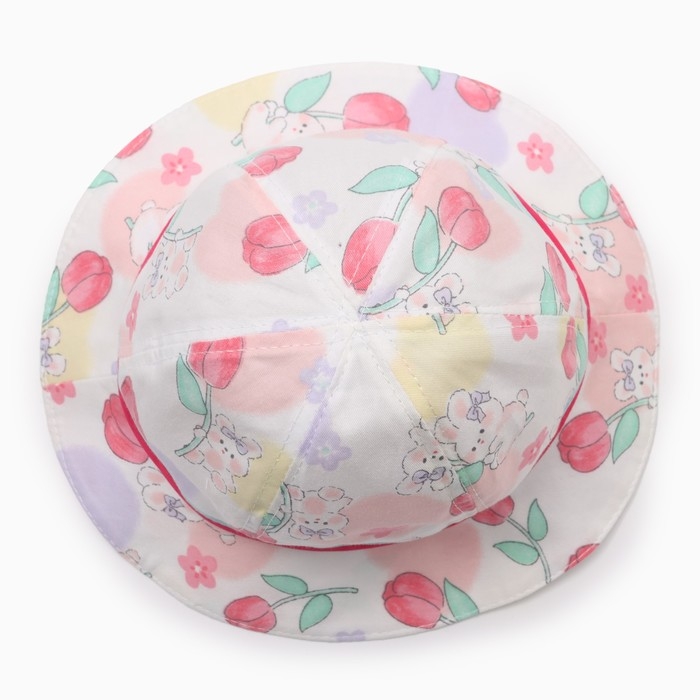 Панама детская Панама детская "Тюльпаны" MINAKU, цв,розовый , р-р 50