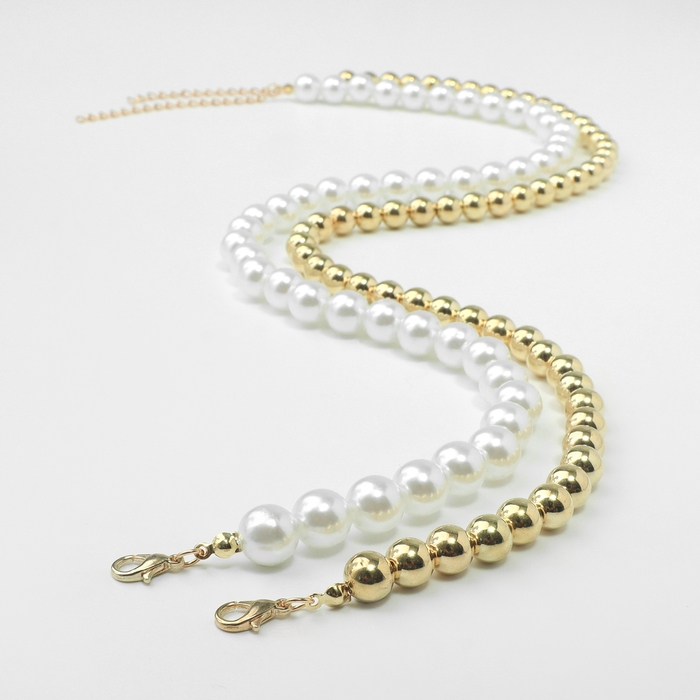 Колье с жемчугом «Олимпия» окружение, цвет золото, 45см